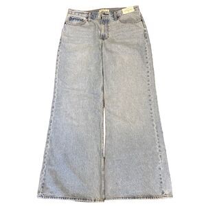 NEW Abercrombie & Fitch  TALL The Baggy Boot' Mid Rise Jeans 31x33 NWT